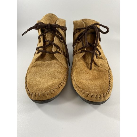 Women's Leather Craft Suede Leather Boot Shoe by Premiere Collection, Size 8.5 - Picture 4 of 12